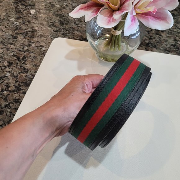 GUCCI~SHERRY LINE~LEATHER BELT - Picture 14 of 14